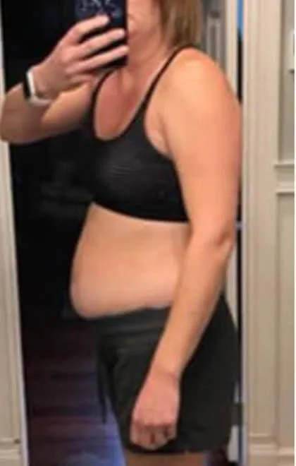 Sarah H. before the NutriWave program
